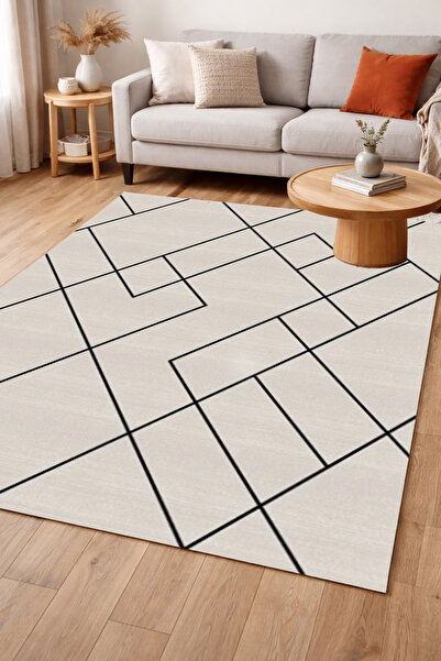 Decomia Home Covor digital anti-alunecare, lavabil, nordic, pentru sufragerie...