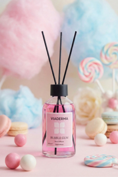Viaderma BubbleGum Aromalı Bambu Çubuklu Oda Kokusu 100 ml - Doğal, Ferah ve ...