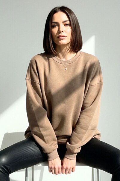 Mood Lab Γυναικείο πουλόβερ από βαμβακερό πλεκτό με 3 κλωστές, ζεστό και άνετ...