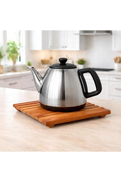 dnshome وعاء خشبي وعاء إبريق الشاي وسادة الركيزة