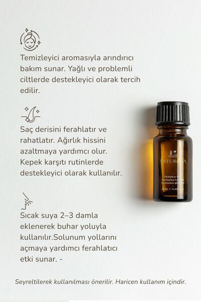 NATUROVA Eucalyptus Oil 100% Pure Essential Oil 10 ml