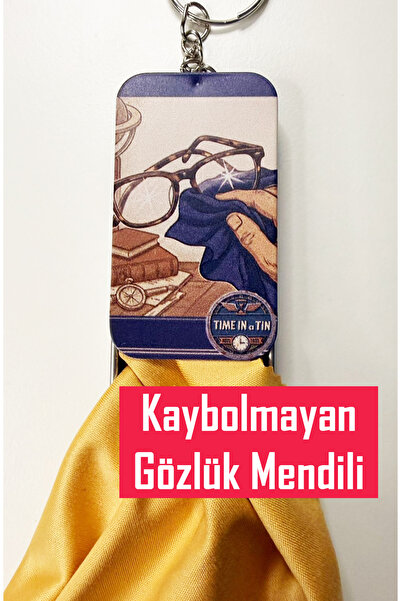 Time in a Tin Glasses Cleaning Wipes - Glasses Wipes with Metal Case with Key...