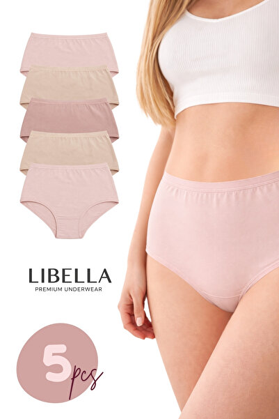 LİBELLA İÇ GİYİM مقاس كبير، خصر عالٍ، قماش قابل للتمدد قطعة من القطن الفاخر، ...