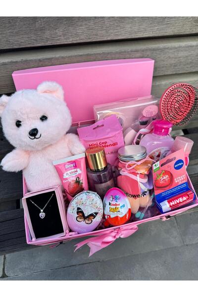 NUREYY AKSESUAR dopdolu bakım seti kutusu hediyelik kutu bakım ürünleri sevgi...