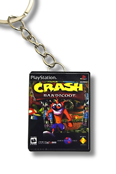 Cosmic Star Crash Retro Ps1 Miniature Game Box Keychain