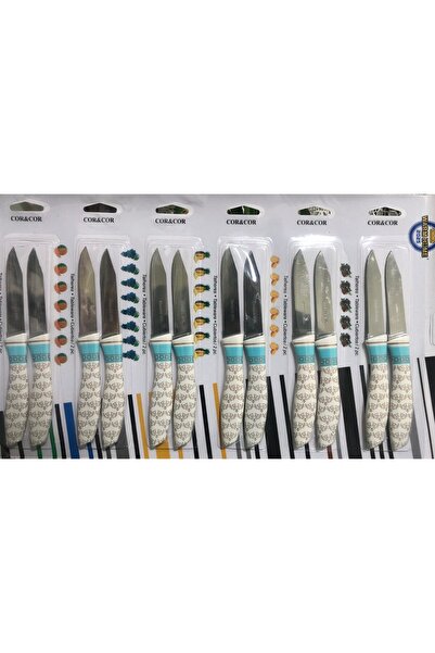 staınless steel Meyve Bıçağı Tırtıklı 12 Adet Yüksek Kaliteli Paslanmaz Çelik...