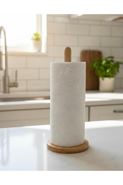 KACASTORE Bambu Yuvarlak Kağıt Havluluk Peçetelik