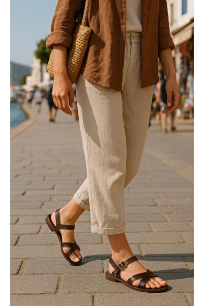 37Numara SANDALE BODRUM DE FEMEI MĂRIME MARE PIELE VERITĂ 41-42-43-44- MARO