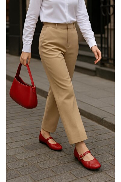 37Numara AYAKKABI BABET KIRMIZI HAKİKİ DERİ 41-42-43