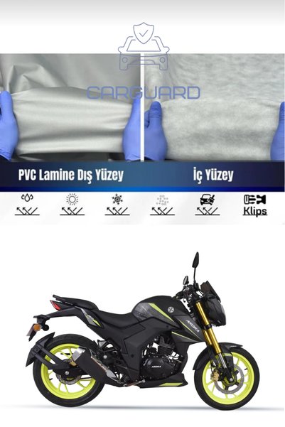 CarGuard Arora Ars 200 Corded Motorcycle Tarpaulin Motor Cover - Miflon