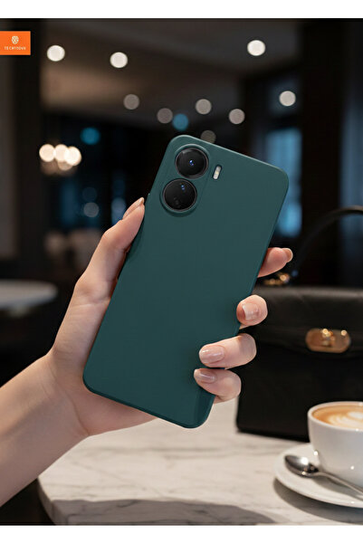 Hatreds Vivo Y16 Uyumlu İçi Kadife Kamera Korumalı Renkli Silikon Kılıf