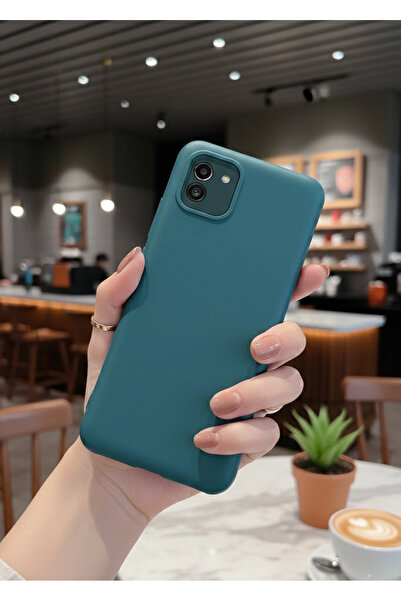 Hatreds Samsung Galaxy A03 Uyumlu İçi Kadife Kamera Korumalı Renkli Silikon K...