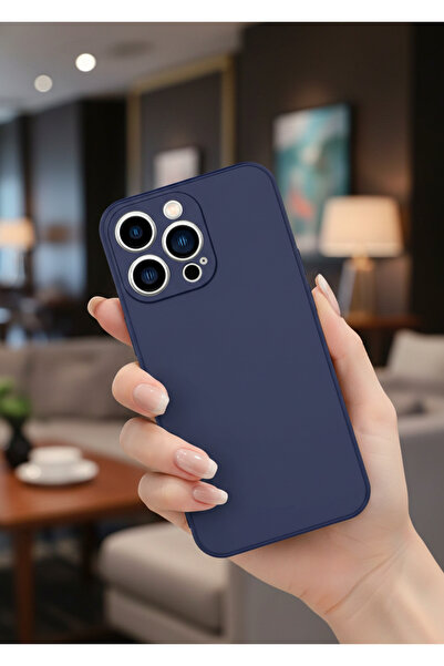 Hatreds Apple  iPhone 13 Pro Max Uyumlu İçi Kadife Kamera Korumalı Renkli Sil...