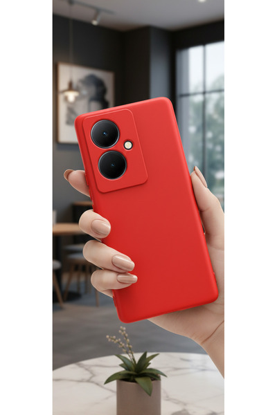 Hatreds Vivo V29 Lite 5G Uyumlu İçi Kadife Kamera Korumalı Renkli Silikon Kılıf