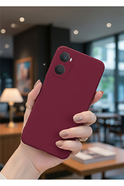 Hatreds Oppo A76 Uyumlu İçi Kadife Kamera Korumalı Renkli Silikon Kılıf