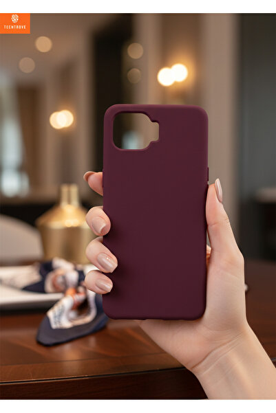 TechTrove Oppo Reno 4 Lite Kılıf İçi Kadife Süet Tasarımlı Kamera Korumalı Re...