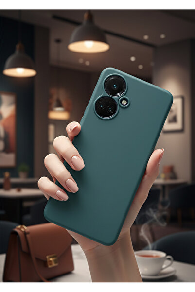 Hatreds Tecno Spark 9 Pro Uyumlu İçi Kadife Kamera Korumalı Renkli Silikon Kılıf