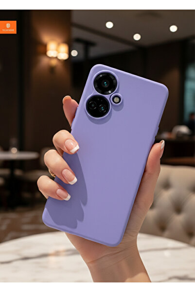 Hatreds Tecno Camon 19 Pro Uyumlu İçi Kadife Kamera Korumalı Renkli Silikon K...