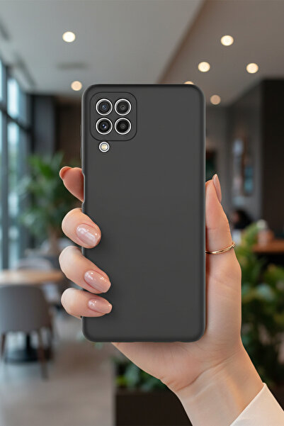 Hatreds Samsung Galaxy M22 Uyumlu İçi Kadife Kamera Korumalı Renkli Silikon K...