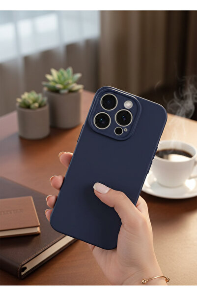 Hatreds Apple  iPhone 15 Pro Max Uyumlu İçi Kadife Kamera Korumalı Renkli Sil...