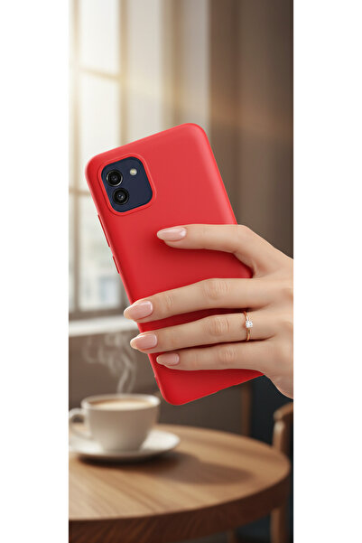Hatreds Samsung Galaxy A03 Uyumlu İçi Kadife Kamera Korumalı Renkli Silikon K...