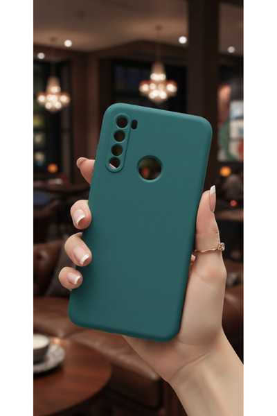 Hatreds Xiaomi Redmi Note 8 Uyumlu İçi Kadife Kamera Korumalı Renkli Silikon ...