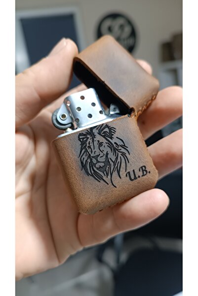 CgAksesuar Hakiki Deri Zippo Model Çakmak Kılıfı Ve Çakmak