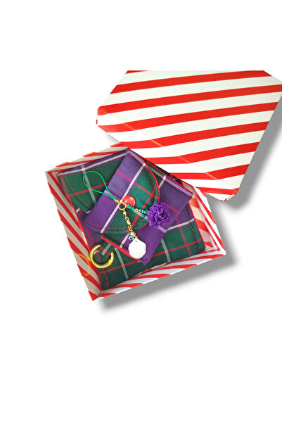 STE Üçlü Aksesuar Seti - Ped Çantası + Kulaklık Kılıfı + Deniz Kabuklu ve Naz...