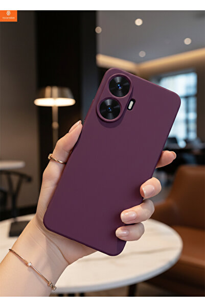 Hatreds Realme C55 Uyumlu İçi Kadife Kamera Korumalı Renkli Silikon Kılıf