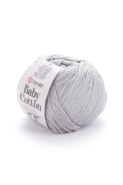 Yarnart Baby Cotton - Bebek El Örgü Ipi Buz Grisi-451