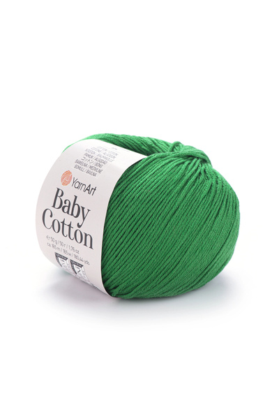 Yarnart Baby Cotton - Bebek El Örgü Ipi Koyu Yeşil-442