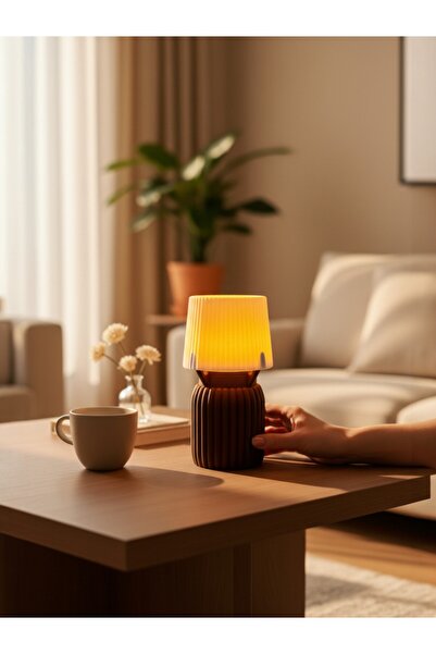Puzimo LED Işıklı Dekoratif Abajur | Modern ve Şık Tasarım | Hediye Alternatifi