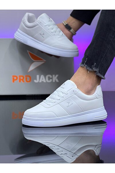 Projack Beyaz Günlük Ortepedik Erkek Spor Ayakkabı Sneaker