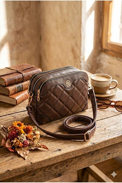 Ayax Geantă de umăr și crossbody pentru femei, în 4 compartimente, cu curea r...
