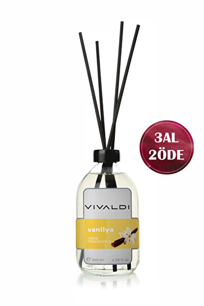 Vivaldi Home Vanilya Çubuklu Oda Kokusu 100 ml, Tatlı ve Kalıcı Vanilya Aroma...