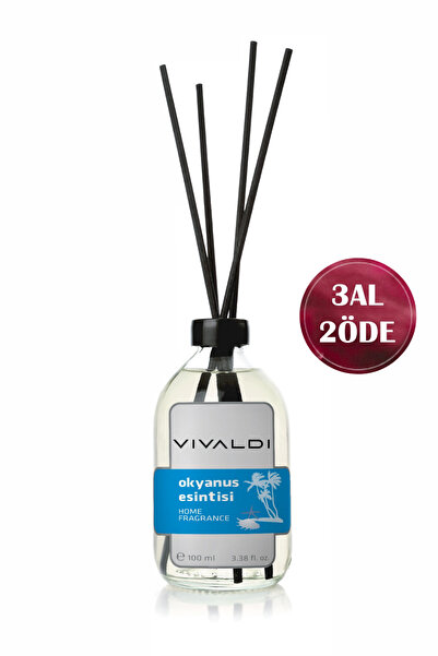 Vivaldi Home Okyanus Çubuklu Oda Kokusu 100 ml, Ferah ve Serin Deniz Esintisi...