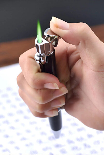 ZEFLAZER Hediyelik Kişiye Özel Isim Baskılı Gazlı Tükenmez Kalem Çakmak