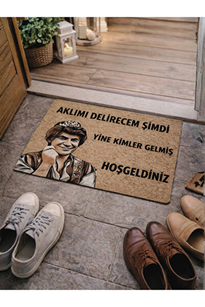 BERT 70x45 Kedi Figürlü Dekoratif Kapı Önü Paspası – Kaymaz Taban – Hoşgeldin...