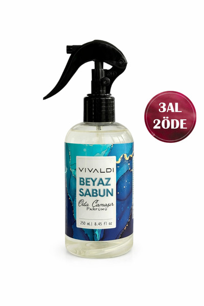 Vivaldi Home Beyaz Sabun Oda ve Çamaşır Parfümü Sprey 250 ml – Uzun Süre Kalı...