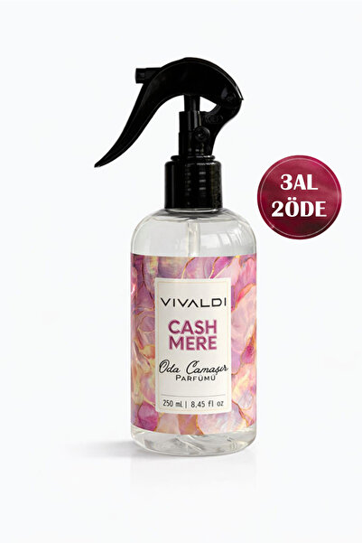 Vivaldi Home Kaşmir Oda ve Çamaşır Parfümü Sprey 250 ml – Kalıcı Ferahlık, Pr...