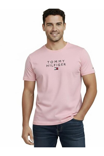 Tommy Hilfiger Men's Chest Emroidered Th Logo Organic Cotton Regular Fit T-Shirt