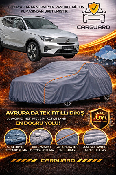 CarGuard غطاء سيارة فاخر متوافق مع فولفو EX 40، غطاء خيمة سيارة من مادة الميفلون