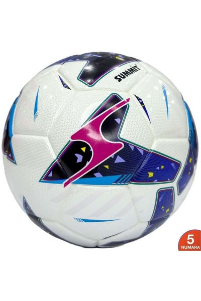 Summit Shiny Surface Number 5 Football Ball White