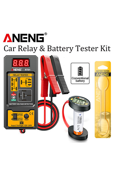ANENG طقم تشخيص أعطال السيارات RT01-BT138، جهاز اختبار مرحل بطارية السيارة RT...