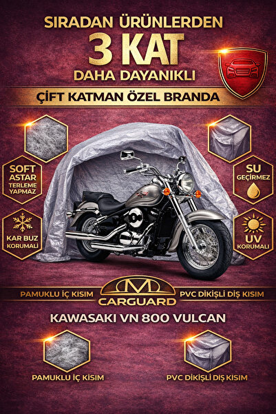 CarGuard غطاء محرك دراجة نارية من القماش القطني من كاواساكي Vn 800 Vulcan - م...