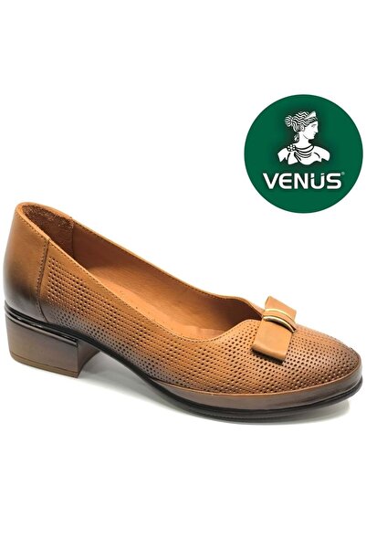 Venüs حذاء نسائي بكعب عالٍ من الجلد الطبيعي من Mockin مع تفاصيل شريطية TABA