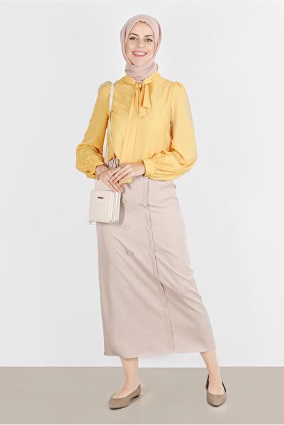 Alvina Boyundan Tie-Up Self-Patterned Blouse 42925