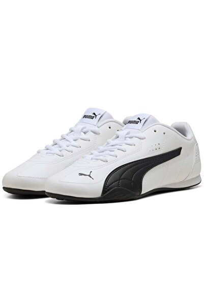 Puma Catch İnce Taban 402679 Unisex Buty sportowe BIAŁE-CZARNE
