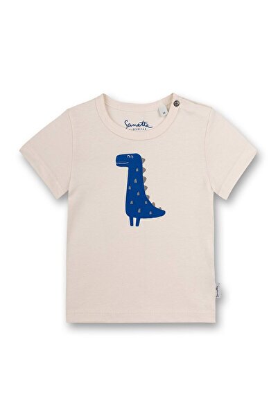 Sanetta Baby Jungen T-Shirt – Kurzarm, Rundhals, Druckknopf, Aufdruck, 56–92