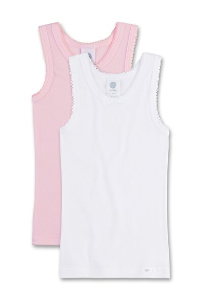 Sanetta Mädchen Unterhemd, 2er Pack - Shirt ohne Arme, Top, Baumwolle